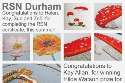 Latest news from Royal School of Needlework . . .